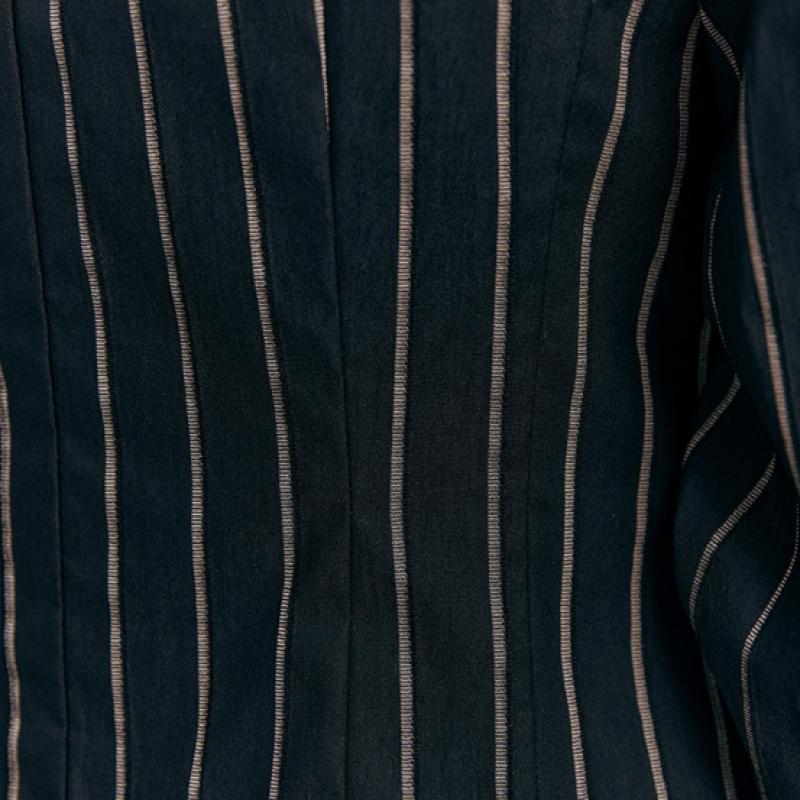 Maxza Stripe Volume Sleeve Tailored Jacket Cc08qj306on