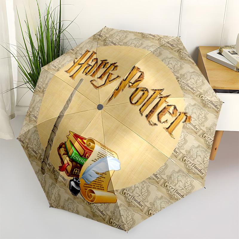 

1PC Gryffindor, Hogwarts Automatic Open/Close Umbrella, 8-Rib Sturdy Frame, Lightweight Portable Umbrella, Commute, Business - Ideal Gift for Friend,