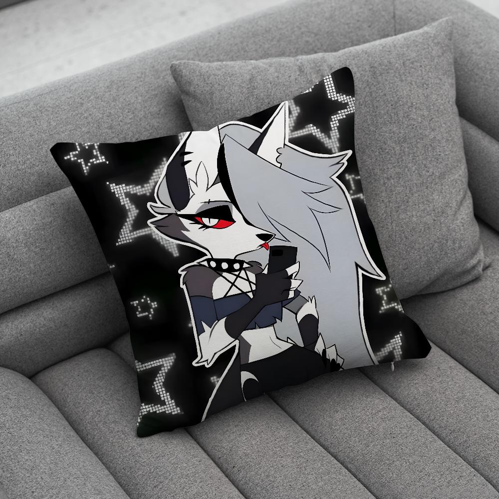 HHelluvaSS Anime BBoss Pillow Case Soft Cushion Cases for Farmhouse Sofa Decor Home Decorations and Protector