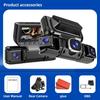 1080P Quad Dashcam mit 4-Kanal-Aufnahme, WiFi, Parkmodus & Smartphone-Synchronisation