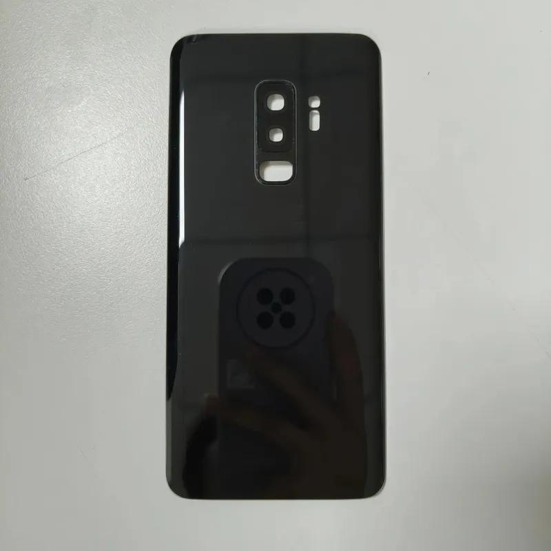 For Samsung Galaxy S9 G960 / S9 Plus G965 SM-G965F Battery Back Cover Rear Glass Panel Housing Case Camera Lens Replace