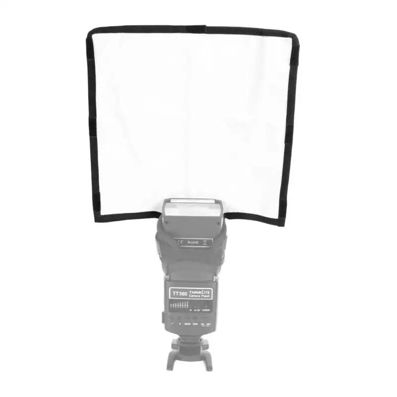Hopfällbar Diffusor Fotoljus Blixt Reflektor Fotografi Speedlight Softbox för Nikon METZ Olympus Sony Kameror difusor flash