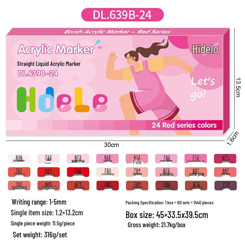 Huideluo Soft-tip Marker Set: Liquid Ink Acrylic Art and Journal Drawing Pens for Students