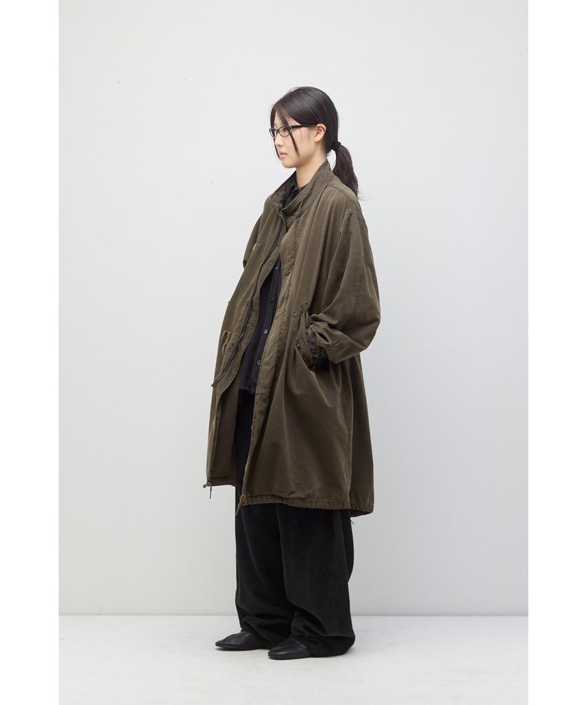 HATCHINGROOM Mods Parka Over Dyed Mud Khaki