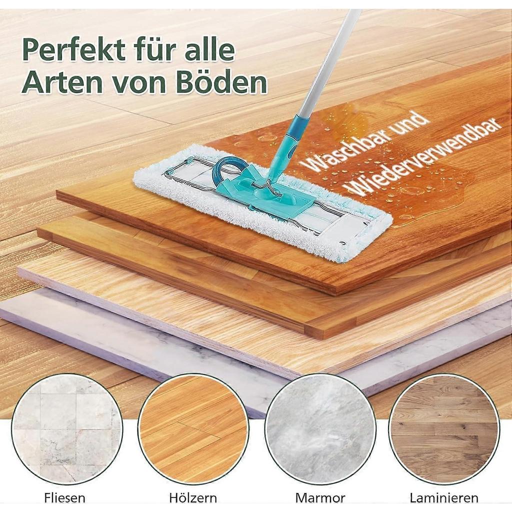 3 Pack Replacement Mop Covers for Leifheit Profi XL Micro Duo / Profi XL Cotton Plus All Floor Mop Handles, Removes Stains Quickly, Efficien