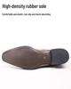 Men's Plus Size Genuine Leather Square Toe Monk Strap Shoes