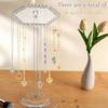 Convenient Clear Necklace Display Rack Jewelry Necklace Stand Organizers Clear Acrylic Rotatable Display Holder Shelves