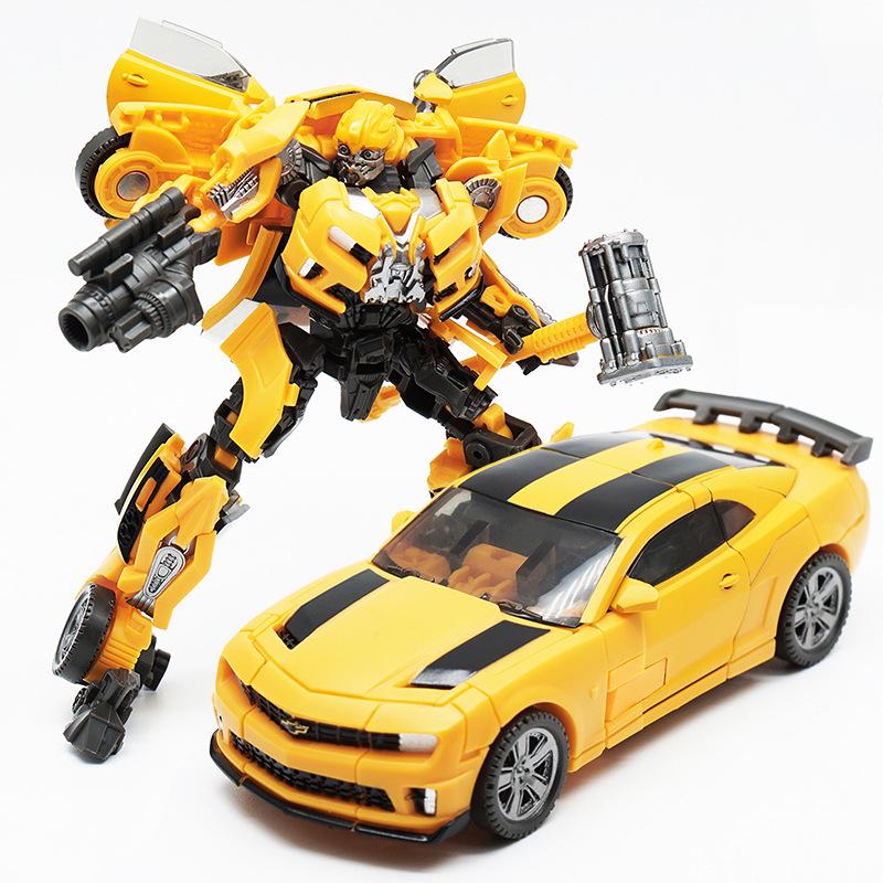 Jialehuang 8803 Transforming Toy: Big Yellow Brave Bee with War Hammer – Children's Educational Robot Model
