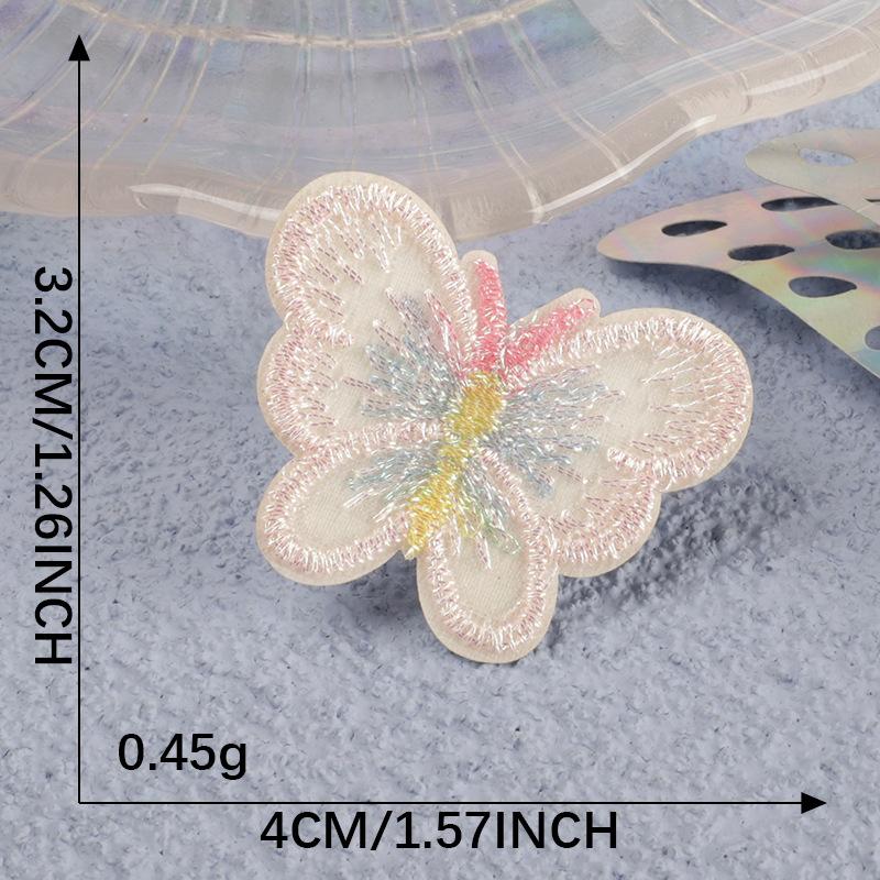 Original Embroidery Label Accessories Self-Adhesive Patch Sticker Mesh Bow Clothing Accessories Patch Embroidery Sticker Cloth Sticker