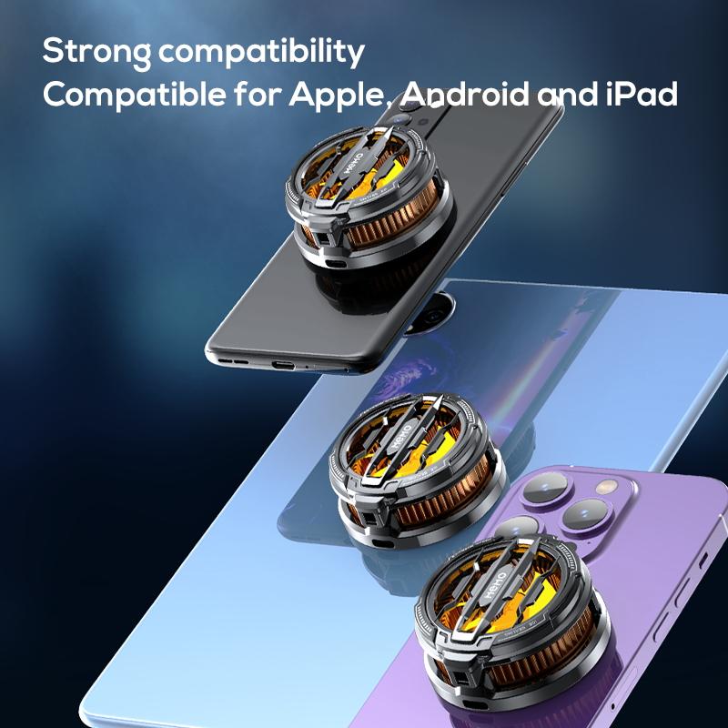 MEMO CX07 Frigorifero Semiconduttore 2 in 1 Magnetico/Clip Posteriore Radiatore di Raffreddamento per Telefono Cellulare per IPhone Android Gioco PUBG Raffreddatore