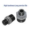 Galvanized Hexagonal Iron Reducing Nipple, Double External Thread Connector, 1" To 6-point To 4-point, 25*32