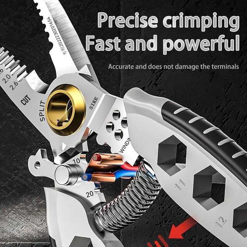 Multitool Pliers Wire Cutting Crimping Winding Cutting Crimping Pliers Electrician Tools Hand Tool For Mechanical Car Repair