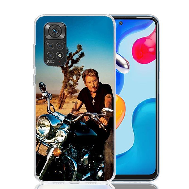 Custodia per Telefono Musicale Johnny Hallyday Per Xiaomi Redmi Note 14 13 14S 12S 12 11S 11T 11E Pro Plus 10S 10 9S 9 Art Personalizzata Coque Ca