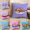 Cartoon Cute Sleeping Animals Pillow Case Printing Pillowcase Living Room Sofa Cushion Cover Bedroom Room Decor