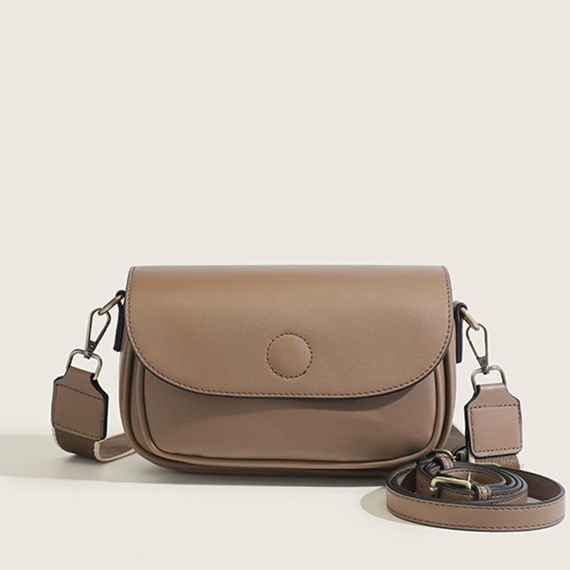 

Новая универсальная женская сумка через плечо с широким плечевым ремнем, простая сумка-седло кроссбоди, премиальная сумочка хаки