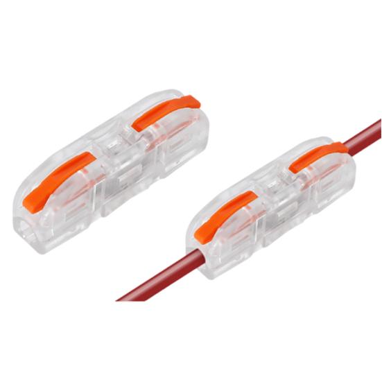 50 Pcs Lever Wire Connectors 1 In 1 Out Electrical Wire Butt Splice Inline Terminals Mini Quick Connector
