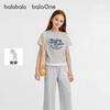Balabala Girls' Short Sleeve Set