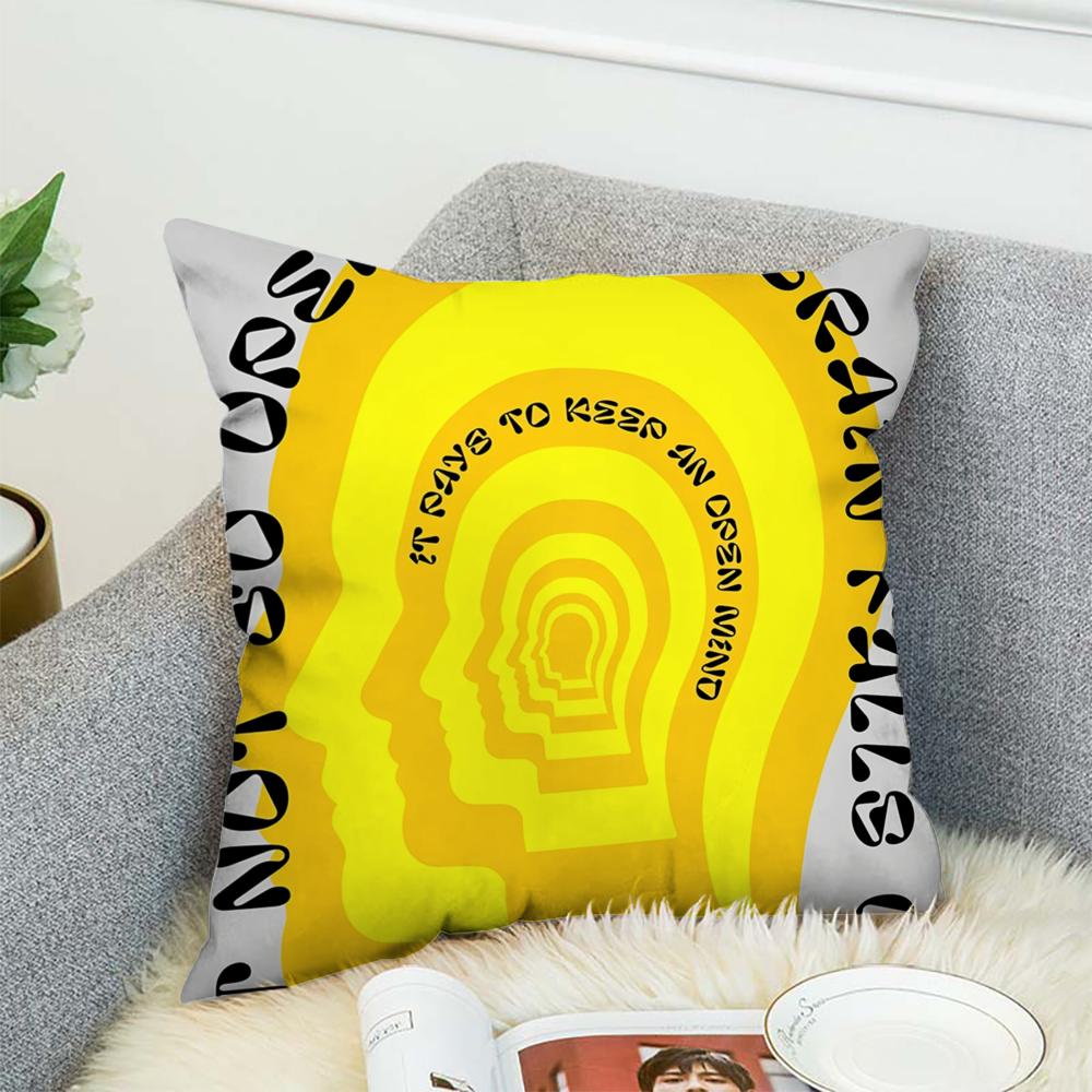 John S-SchulischS Art Pillow Case For Car Sofa Decorative Home Double-sided Print Plush Square Throw Pillow Cushion Cover