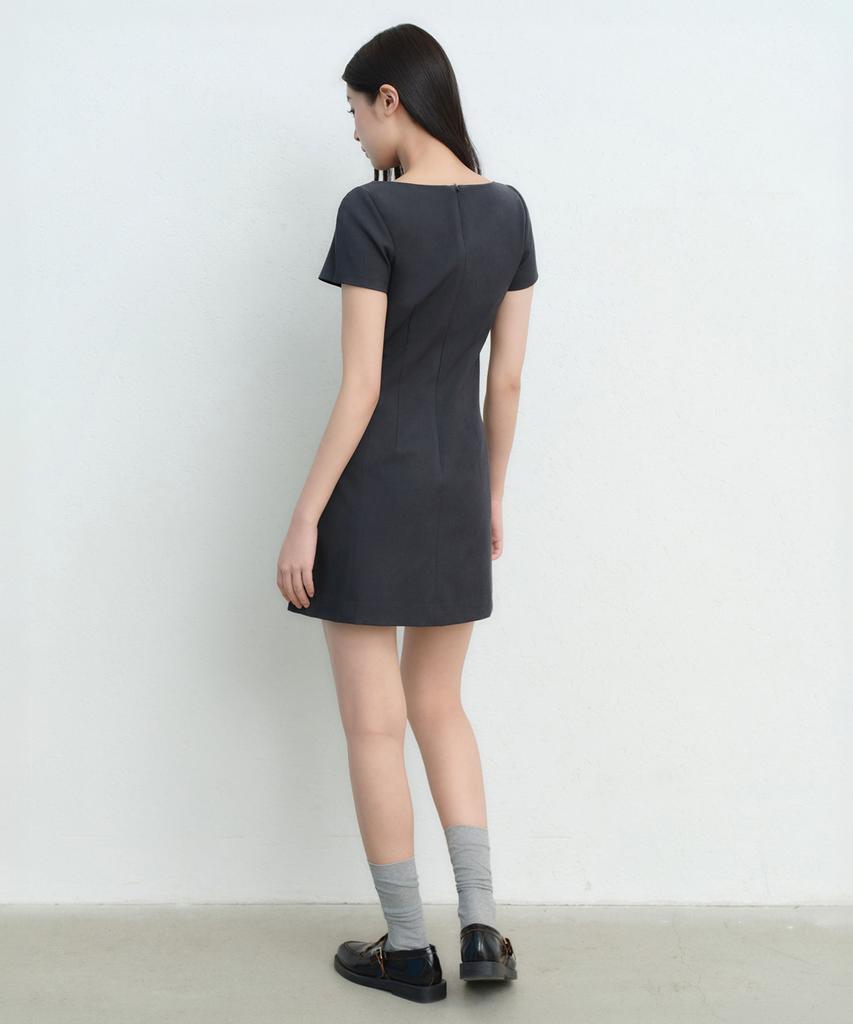 Musinsa Standard Woman Women'S Formal Mini Dress [Gray]