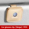 Hub Caps Car Visor Glasses Storage Box Sunglasses Clip Card Holder For VW Volkswagen Polo Golf Jetta Lavida Octavia Tiguan Passa