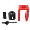 Lock Installation Kit with Guide Template Carbon Steel Plastic Door Hole Saw Kit for Wooden Doors