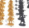 100 Stück/Set Antiker Soldat Miniatur Dekoratives Modell Schreibtisch Mini Ornament Simulierter Schlachtfeld Mittelalter Ritter Stil TMZ