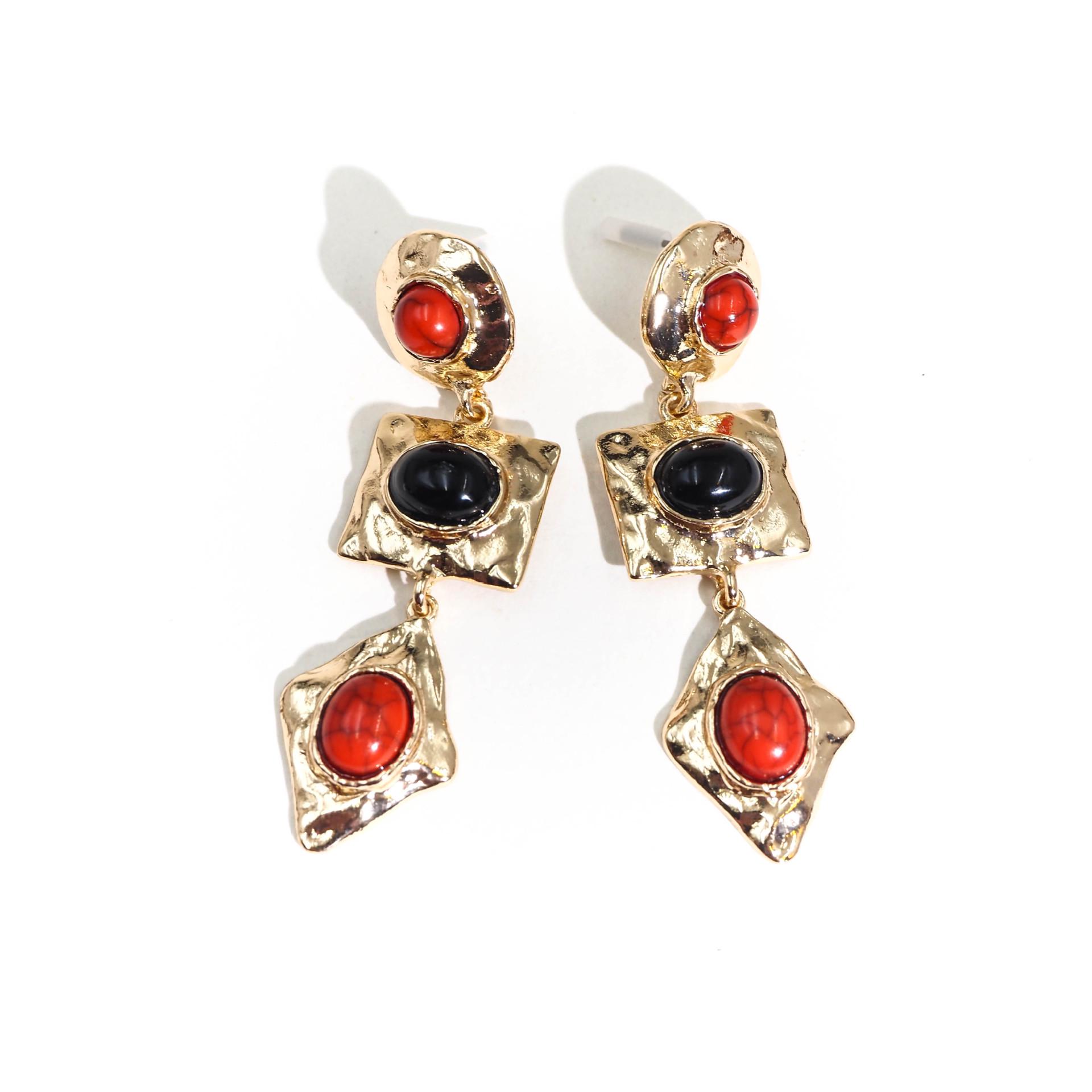 

Винтажные серьги из цинкового сплава в стиле ретро - Нишевый дизайн высокого класса для женщин