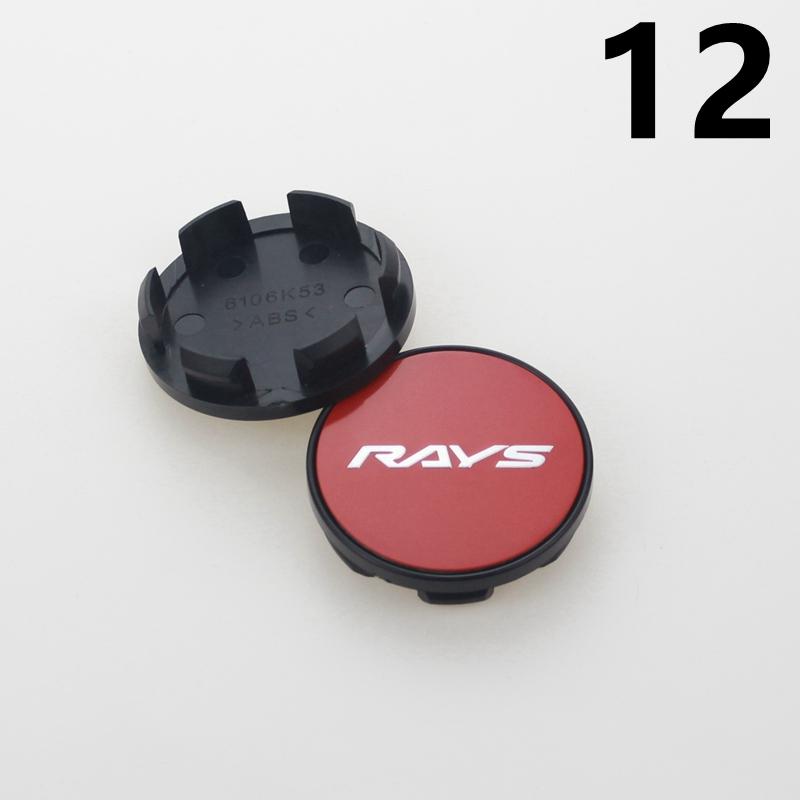 SET OF 4 RAYS VOLK Center Cap for Wheels 53mm OD & 48mm ID Dust Proof Hood Cover Plastic Base Wheel Hub Cap