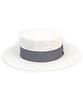Stripe Line White Panama Hat
