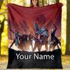 Custom Name Vox Machina Theme Printed Blanket - Perfect for Couch, Bed, Travel & Outdoor Use | Machine Washable, Cozy & Durable.