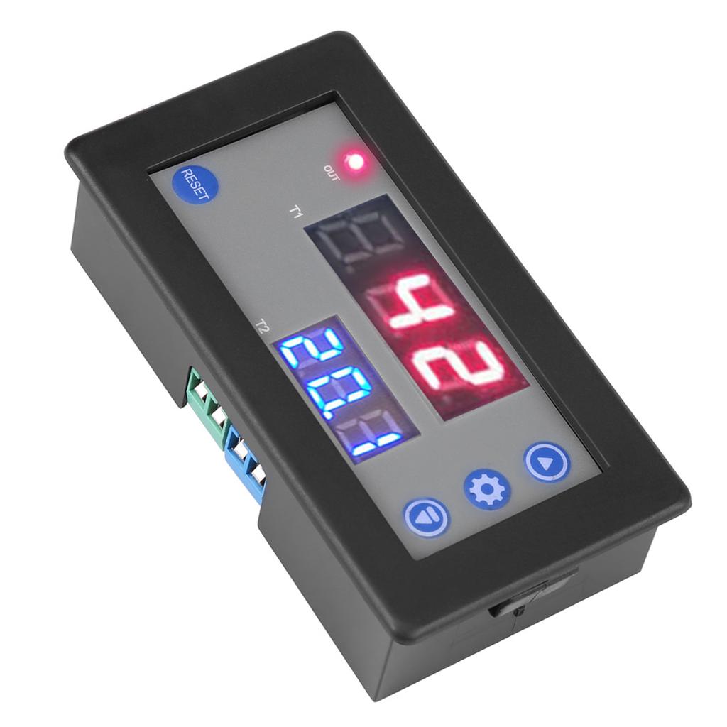 12V Timing Delay Relay Module Cycle Timer Digital LED Dual Display
