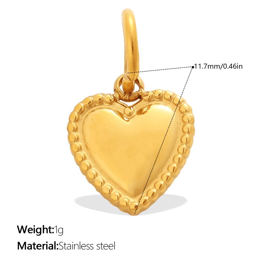 Vintage Fashion Diy Smiley Face Love Coconut Tree Pendant Stainless Steel Gold-Plated Various Jewelry Accessories
