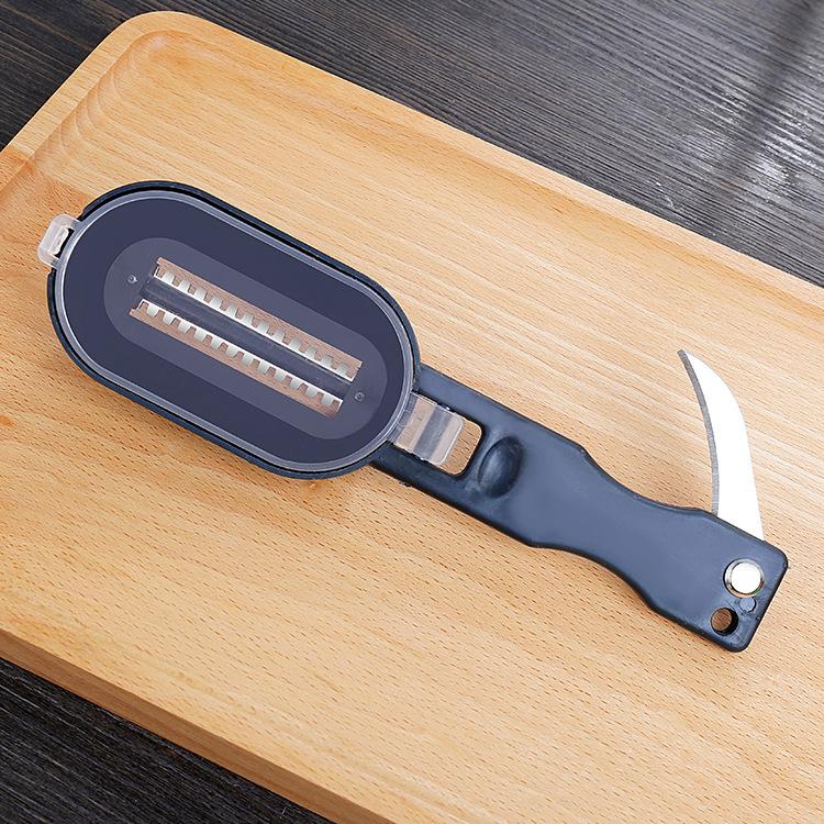 Raspador de escamas de pescado, cepillo para escamas de pesca, ralladores, pelador de pescado de extracción rápida, cepillo de limpieza, herramienta para mariscos, accesorios de cocina