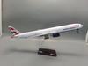 47CM 1/157 Scale B777 BRITISH Airways Airlines777 Model Plane With Lights& Wheels Base Diecast Resin Airplane Home Display Colle