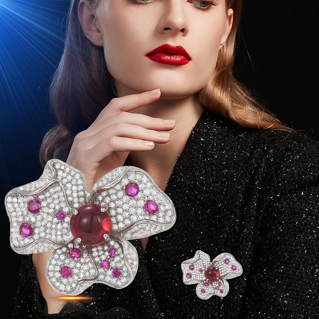 Senior Brooches Flower Leaf Brooch Pins for Women Suit Pendant  Fashion Brooches Jewelry