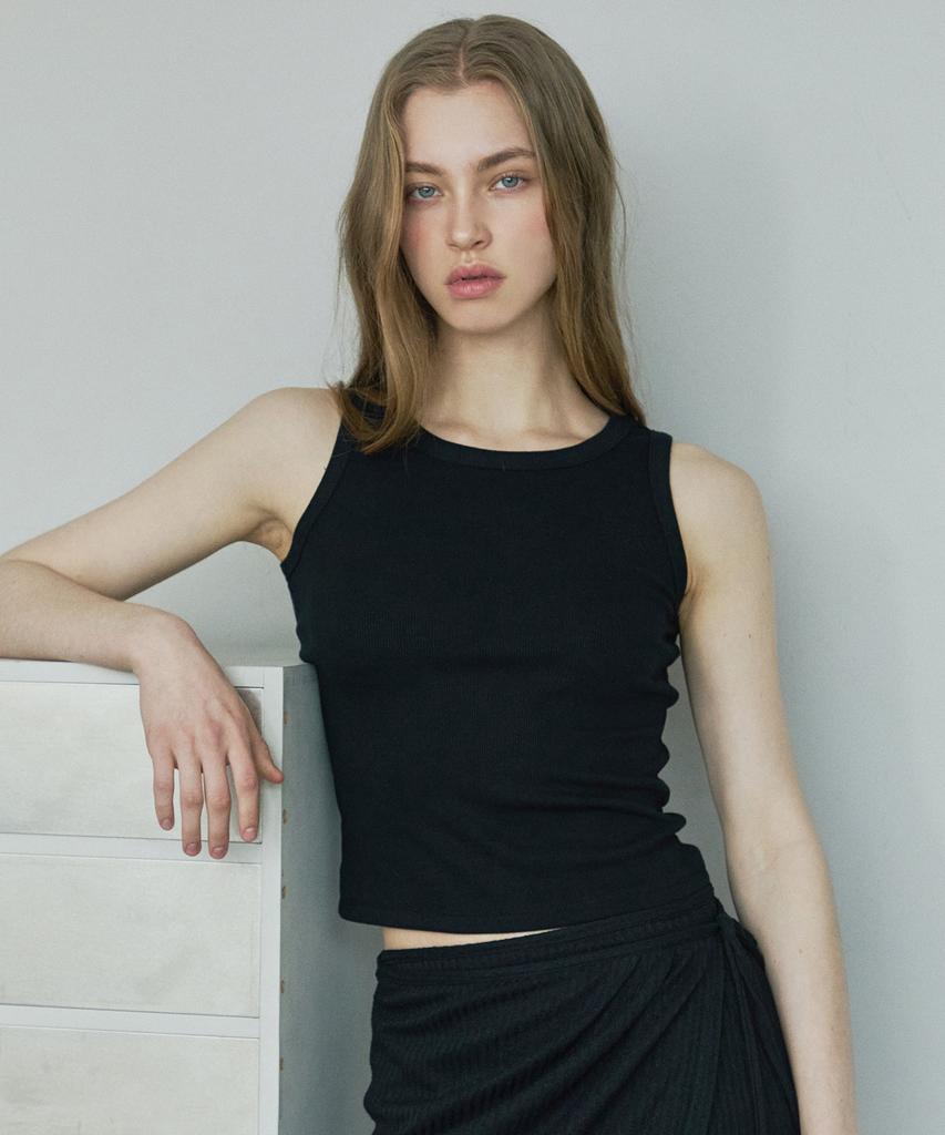 IHR Basic Rib Sleeveless / Black