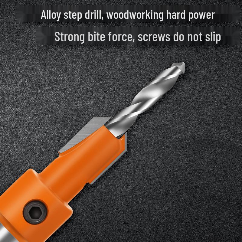 Legierte Senkerbohrer-Satz für Holz und Schraubenlöcher.