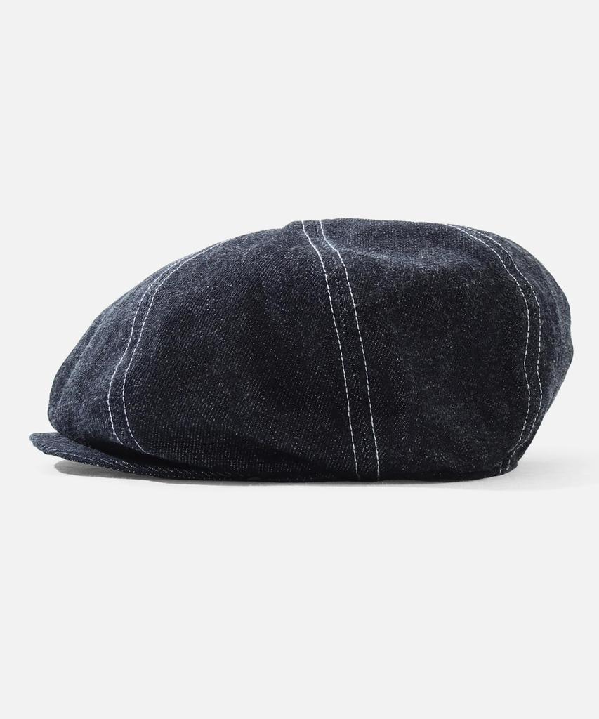 Kojima Genes Basic Casquette Cap, Indigo Denim, Classic Newsboy Style, Adjustable, Made in Japan Okayama, RNB-986