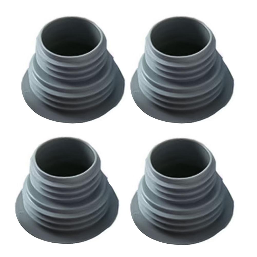 4pcs Drain Pipe Hose Silicone Plug Wash Machine Pipe Connector Tools Bathroom Drain Pipe Sealing Plug Sewer Pipe Accessories