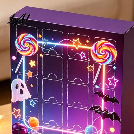 Halloween Advent Calendar 2026 24 Pcs Mini Squeeze Figures Countdown Calendar Stress Relief Toys Slow Rising Toys Holiday Gift for Kids,