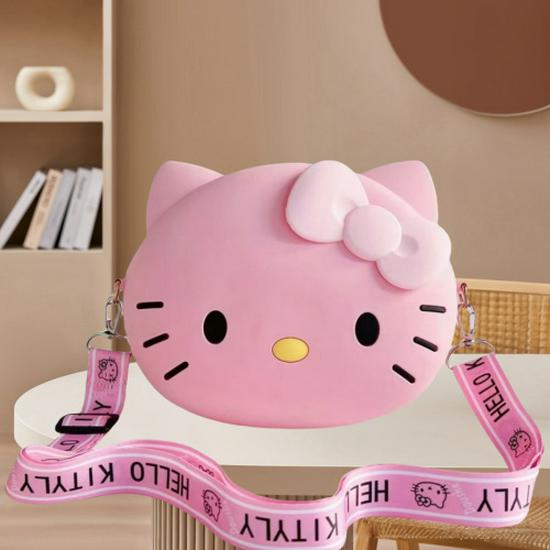Kuromi & My Melody Cute Silicone Crossbody Bag - Fashionable Children's Coin Purse & Women's Storage Bag
