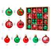 Christmas Tree Ornaments: Holiday Party Decor Ball Set with Gift Box