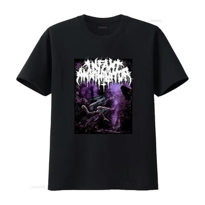 Infant Annihilator Band Music Lover Cotton Black T Shirt All Sizes S 5XL K425 Vintage Washed Stretched Versatile