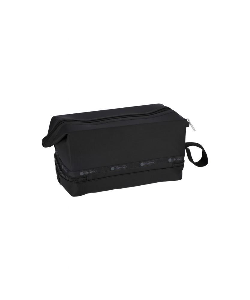 Lesportsac Recycled Black Classic Dob Kit Pouch [1547.R086]