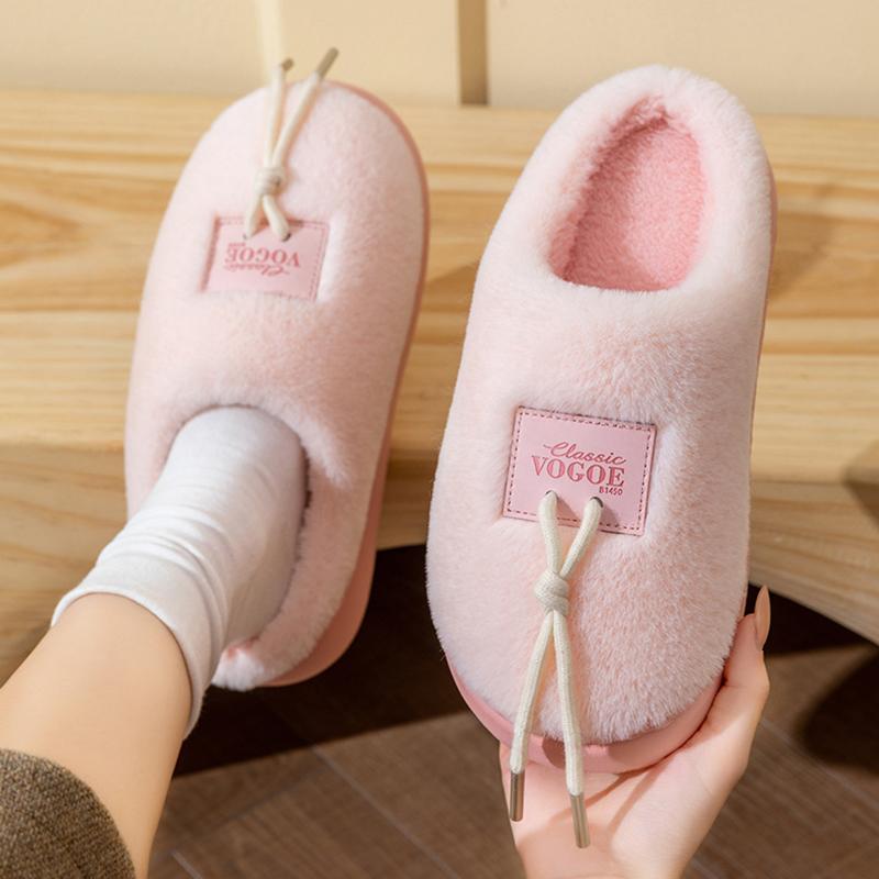 Fashion 2025 Winter Fluffy House Slippers Women Comfortable Indoor Soft Thick Sole Fur Slides for Woman Non Slip Warm Home Cotton Shoes