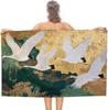 Dinosaur Rainforest Beach Towel Sand Free Quick Dry Bath Towel Large for Adult Kids Pool Swim Camping Essentials Accessories