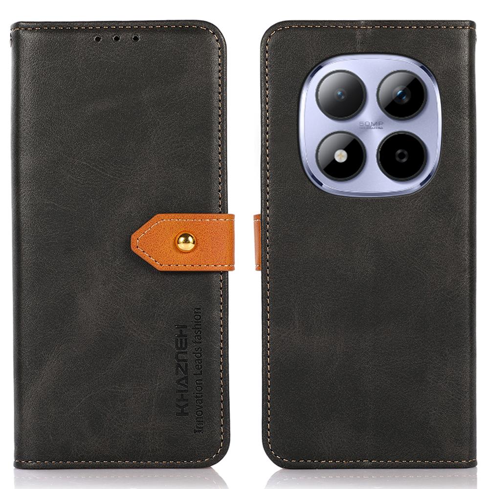 KHAZNEH Pro Xiaomi Redmi Note 15 Pro 5G (Globální) Peněženka Pouzdro na telefon Stojan Kožený Odklápěcí kryt