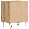 Nightstand Oak Effect Handcrafted 40 x 35 x 50 cm Engineered Wood
