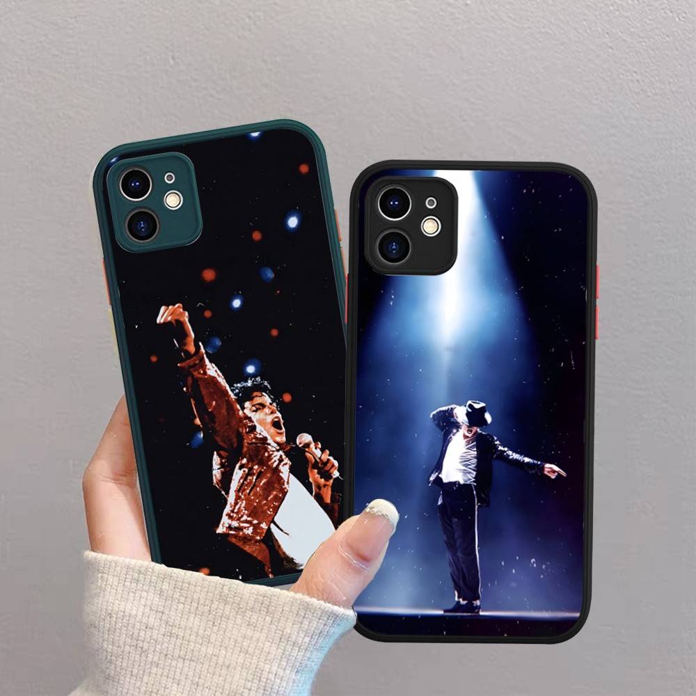 80s Pop Singer M-Michael J-Jackson Matte Transparent Phone Cover For IPhone Case 16 15 14 13 12 11 Pro Max X XS Max Plus