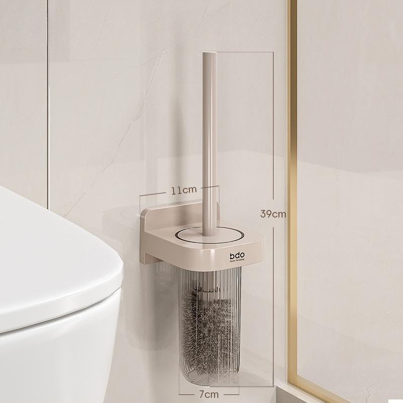 

Light Luxury Toilet Brush with No Dead End Household Soft-bristled Long-handled Toilet Brush Multi-functional Cleaning Brush Set